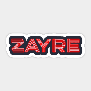 Retro Zayre Department Store Neon Sticker